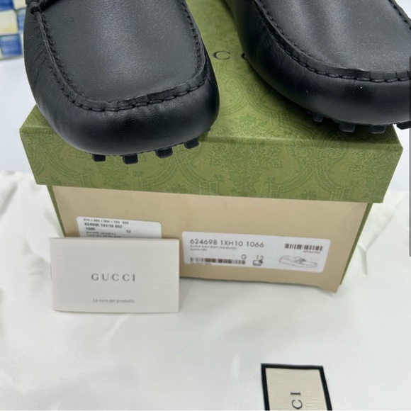 Men’s Gucci Ayrton web stripe driver loafers size 12 fits 12.5 us made in Italy main image 8
